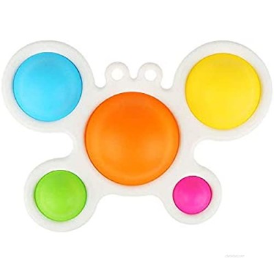 Family Made Company Simple Dimple Fidget Popper Toy Sensory Toys Fidget Toy Infant Early Education Intelligence Motor Skills Development Attention Intensive Learning Toy for Ages 6 Months and Up