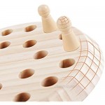 Haoyigou Children Wooden Memory Matchstick Chess Game Educational Intelligent Logic Game and Brainteaser Children Early Educational Family Party Casual Gifts