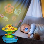 Happkid Baby Crib Toys Baby Soother Lights with Colored projections Magical Lightshow Toys for Baby from 0 Month