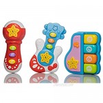 Hey Kiddo Musical Instrument Set with Light and Music 3pcs 2 Styles