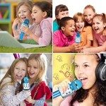 Karaoke Microphone for Kids Wireless Bluetooth Mic Handheld Children Toy Microphone Speaker Music Singing Machine Suitable for Home Party Kid Birthday KTV Christmas Festival Gift (Blue)