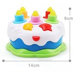 Mallya Kids Birthday Cake Toy for Baby & Toddlers with Counting Candles & Music Gift Toys for 1 2 3 4 5 Years Old Boys and Girls