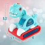 Musical Dinosaur Car Toy for Baby Toys 6 to 12 Months Toddler Toy with Light and Mist for Infant Early Crawling Developmental Toys for 1 Years Old Boys Girls