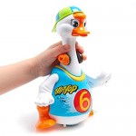 Play Pride Early Education Musical Baby Toy Interactive Hip Hop Goose Duck with Flexible Walking Movement Humorous Animal Toys for Infants and Toddlers