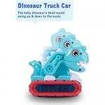 Pynior Baby Music Crawling Toy Toddler Musical Moving Car Toy with Sound and Light Interactive Learning Gift for 18 Month 2 3 4 Year Old Infants Toddlers Boys Girls