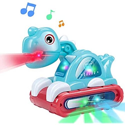 Pynior Baby Music Crawling Toy  Toddler Musical Moving Car Toy with Sound and Light  Interactive Learning Gift for 18 Month 2 3 4 Year Old Infants Toddlers Boys Girls