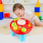 TOT Kids Baby Musical Instruments Table Early Education Activity Toy Piano with Fun Animal World Babies Toys for Toddlers18 Months+ Boys & Girls- Lighting & Sound Gifts