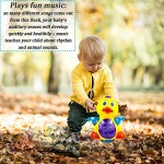 Toysery Musical Baby Toys Duck Dancing Toddlers Toys with Flashing LED Light and Music Educational Infant Toys for Baby Boy or Baby Girl Cool Dancing Toy Duck Gift for Birthday Christmas Eve