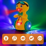 UNIH Baby Musical Toy Yellow Duck Toy with Musical and Lights Mist for Baby 0-18 Months Crawling Developmental Baby Learning Toys