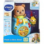 VTech Baby Peek-a-Boo Bear Baby Interactive Toy for Sensory Play Baby Musical Toy with Sounds Songs and Phrases Soft Cuddly Toy for Babies Aged 6 Months 1 2 & 3 Years