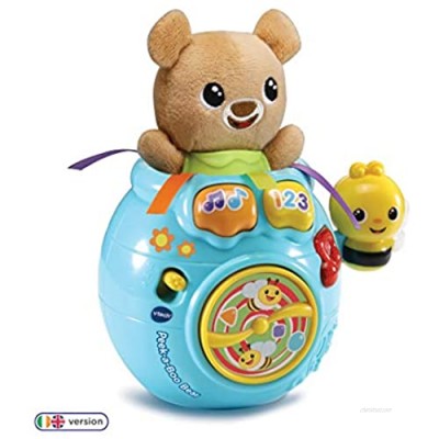 VTech Baby Peek-a-Boo Bear  Baby Interactive Toy for Sensory Play  Baby Musical Toy with Sounds  Songs and Phrases  Soft Cuddly Toy for Babies Aged 6 Months  1  2 & 3 Years