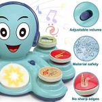 Wansheng Baby Musical Octopus Toys with Detachable Music Buttons Multifunctional Educational Toys for Baby Toddler Baby Present Interactive Musicial Toy for 1 2 3Year Old Girls/Boys