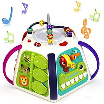 Woby Activity Cube 18-in-1 Educational Toddler Baby Toy Musical Game Play Center with Sounds and Lights，Lots of Functions for Learning and Development