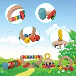 4Pcs Baby Rattle Sets Early Educational Toys Learning Toy Non-Toxic & Safe Baby Girl for 3 + Years Baby Boy for Newborn