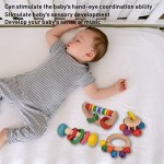 4Pcs Baby Rattle Sets Early Educational Toys Learning Toy Non-Toxic & Safe Baby Girl for 3 + Years Baby Boy for Newborn