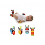Baby Socks Wrist Rattles and Foot Finder Socks Set Shower Gift for Baby Girls & Boys