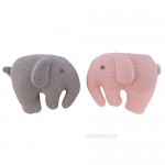 Bieco 37000506 Plush Rattle Elephant Made of Cotton Gray/Blue