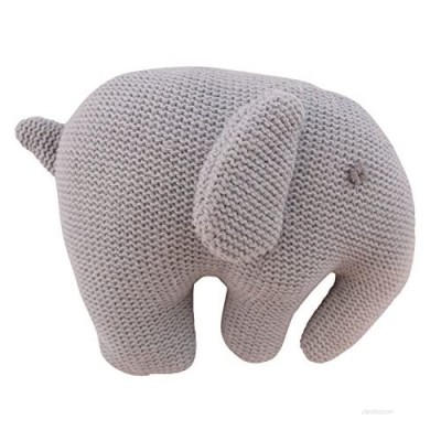 Bieco 37000506 Plush Rattle Elephant Made of Cotton  Gray/Blue
