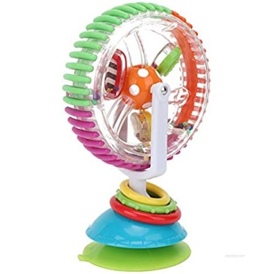 eecoo Baby Rotating Rattle with Sunction Cup  Ferris Wheel Shape High Chair Handheld Toy for Early Learning (p)