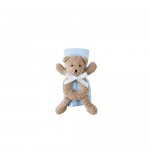 Mud Pie Ring Rattle and Lovey Set (Blue Bear)