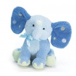 Patrick Plush Elephant Rattle Blue 5-1/2