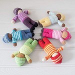 Pebble | Handmade Pixie Rattle - Daffodil - Yellow | Crochet | Fair Trade | Pretend | Imaginative Play | Montessori | Machine Washable