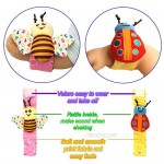 Soft Baby Socks Wrist Rattle and Foot Finder Developmental Early Educational Toy