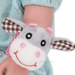 Wallfire Baby Wrist Rattle Puzzle Rattle Toy Cute Animal Plush Toy Cotton and Plush Stuffing Soft and Comfortable