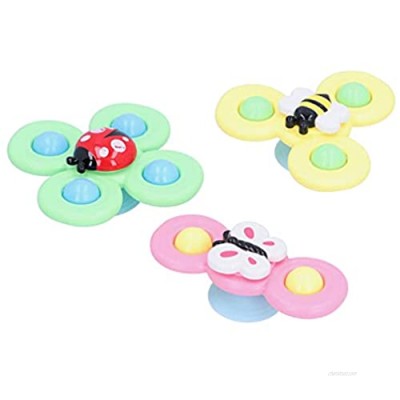 01 Suction Cup Fingertip Toy  Colorful 3 Pcs Fingertip Bath Toy for Floors for Glass for Bathtubs