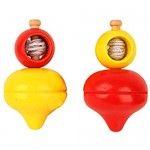 Abaodam 2pcs Funny Spinning Tops Toy Kids Educational Toy Peg-Tops Toy Spinning Tops