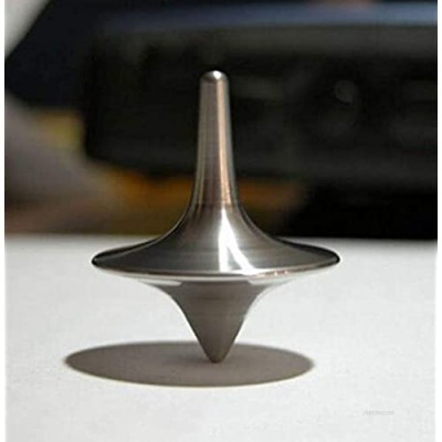 Amandaus Metal Gyro Great Accurate Silver Spinning Top Hot Movie Totem Print Spinning Top