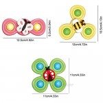 Hehoyang Suction Cup Spinning Top Toy Rotating Flower Suction Cup Baby Toys Dining Table and Chair Sucker Turn and Turn Rotating Toy Spin Sucker Spinning Top Spinner Toy