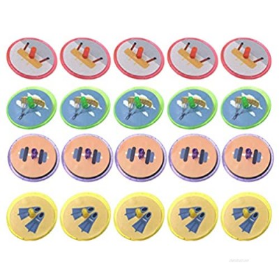 Kisangel 60pcs Mini Plastic Spinning Tops Toy Standard Tops Toy Gyroscope Toy Gift Educational Toy for Kids Children Home Kindergarten Party Favors