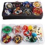 Linglong 12 Pieces / Set Battle Tops Case Toy Multiplayer Bursting Gyroscope Durable Portable Storage Box Launcher Suitcase Gift