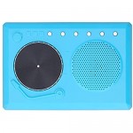 Music Toy Mini Portable Musical Instrument DJ Toy Musical Supplies Resin for Kids for Music Listening(blue)