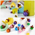 Toddmomy 10Pcs Wooden Spinning Tops Mini Wood Spinning Toys Spinning Activity Toy for Kids