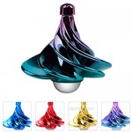 Wakauto Tornado Spinning Top Mini Airflow Wind Spinning Top Plastic Gyro Tops Toy Spins Party Favors Fidget Toys for Kids Adults Desktop Random Color