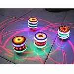 WeiX Spinning Tops Colorful Gyro Spinning Top Toy LED Light Spinning Top Gyro Peg-Top with Music Song Toy Great Great Gift for Kids Outdoor Game
