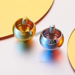 YMXLB 2 Pieces Top Metal Flip Over Top Gyroscope Steel Top Toy Physics Toy Scientific Educational Toys