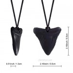 3 PCS Chew Necklace - Shark Tooth Necklace Nail Biting Treatment for Kids Thumb Sucking Stop for Kids Nail Biting Treatment for Adults SUNYUE