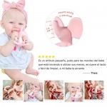 Baby Teether Elephant Silicone Teething Toys for Training Chew Gum Anti-Eating Finger Baby Molar Stick