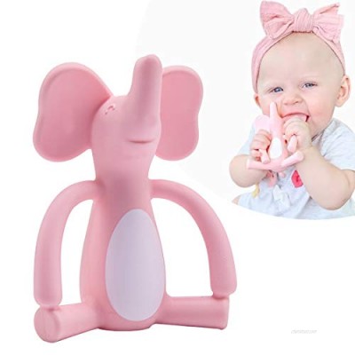 Baby Teether Elephant Silicone Teething Toys for Training Chew Gum Anti-Eating Finger Baby Molar Stick