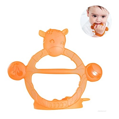 Baby Teething Toys Silicone Teether - BPA Free Baby Oral Teething Pain Relief  Adjustable Wristband Teether with Soothe Massage Sore Gums Chewing Toy for Infant 4-12 Months