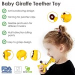 BabyGoods Teething Mitten Infant Glove Banana Brush and Baby Giraffe Teether Toy Set for Boys & Girls | Stimulates Gum & Relieves Pain | Food-Grade Silicone for Tender Gums (Pink)