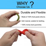 Chew Necklaces for Sensory Kids Chewable Necklace for Autistic ADHD SDP Teething Necklace for Toddler Silicone Dog Tags Chewy Jewelry for Biting - 3 Pack