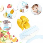 Hollow Teething Tubes with Teething Feeder Moduskye 9 in 1 Teething Tubes Set Soft Silicone Teething Toys for Babies (6-18 Months) Included 5 Teething Tubes Teething Spoon and 2 Cleaning Brushes