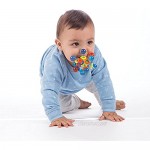Manhattan Toy Transparent Atom Rattle & Teether Grasping Activity Baby Toy