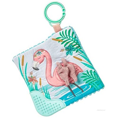 Mary Meyer Crinkle Teether Toy with Baby Paper and Squeaker  6 x 6-Inches  Tingo Flamingo  (Model: 43131)