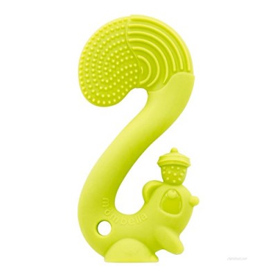Mombella Scrat The Squirrel Silicone Baby Chew Toy for 6M+ Babies Whose Teeth Already can be SEEN/ERUPTED Green