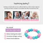 Sensory Chewable Bracelet for Baby Kids Boys and Girls Silicone Chewy Beads Jewelry for Autistic Chewers ADHD Baby Nursing or Special Needs